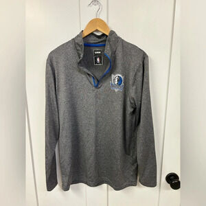 Dallas Mavericks Sweater Adult Medium Gray UNK Light Weight Mens Basketball NBA